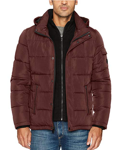  Calvin Klein 男士防寒服 75.77加元（M），原价 116.99加元，包邮