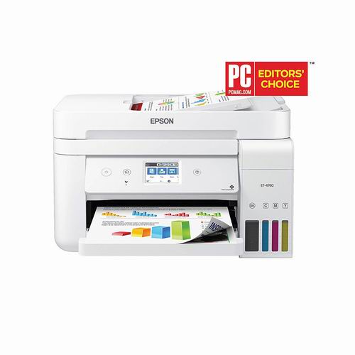  金盒头条：史低价！Epson EcoTank ET-4760 一体机彩色打印机 444.99加元，原价 592.15加元，包邮