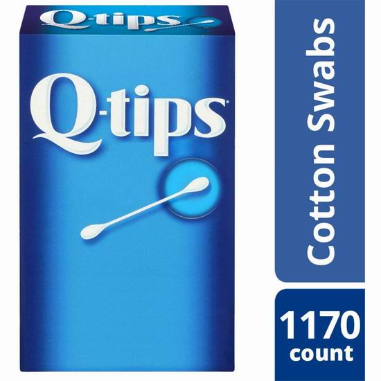  Q-Tips Cotton Swabs 棉签（1170支）4.9折 6.41加元！