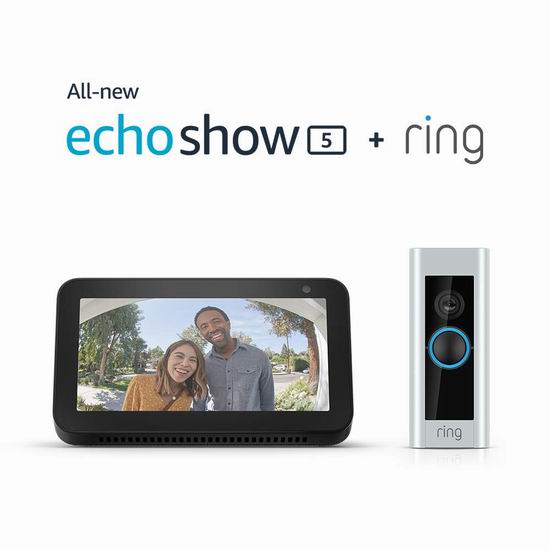  Ring Pro 第二代可视智能门铃 + Echo Spot 智能音箱超值装6.6折 214.99加元包邮！