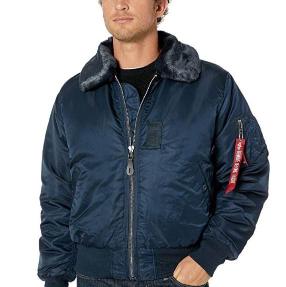  Alpha Industries B-15 男士飞行夹克 95.29加元（M码），原价 170加元，包邮