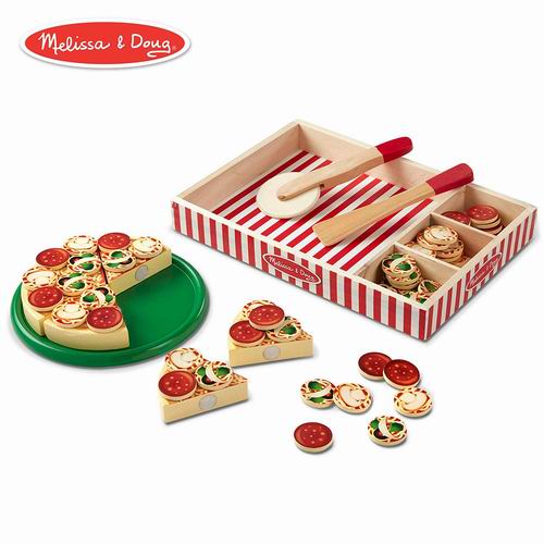  Melissa & Doug 披萨派对木制玩具 54块 16.99加元，原价 26加元
