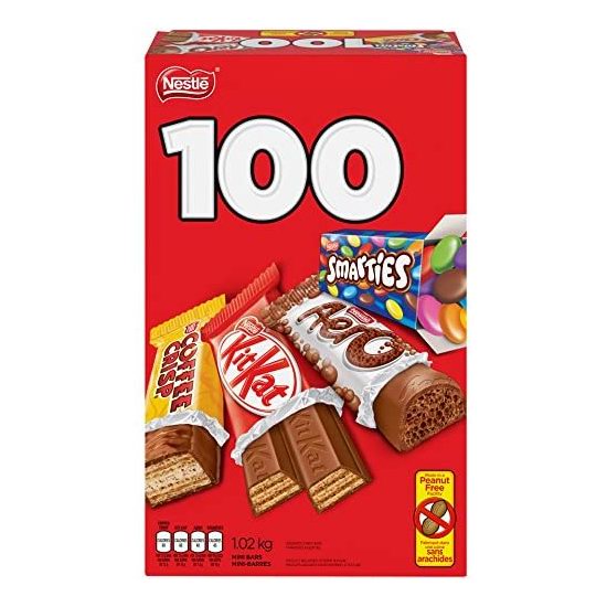  NESTLÉ MINIS 分享袋装巧克力（100支装，1.02公斤） 12.97加元！吃货必备！