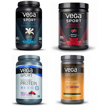 金盒头条：精选多款 Vega Sport 植物蛋白粉、运动能量补充剂、电解质等全部8折！