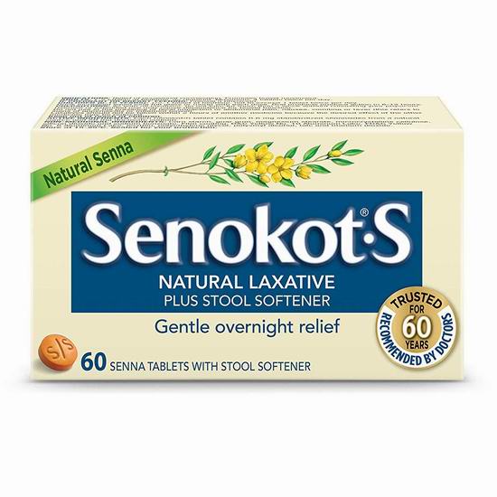  便秘克星！Senokot Natural Senna 天然草本助排便 软便 通便丸60粒4.9折 11.47加元！