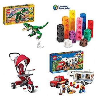  金盒头条：精选上百款 LEGO乐高、Fisher-Price费雪、Hasbro孩之宝 等儿童积木、益智玩具、推车等4折起！