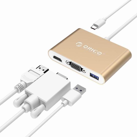  白菜价！历史新低！ORICO USB C 四合一集线器2.8折 19.6加元清仓并包邮！