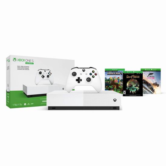  Xbox One S 1TB 家庭娱乐游戏机+3爆款游戏套装7.3折 219.99加元包邮！