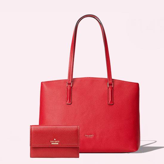  今日闪购：Kate Spade abbott 托特包+钱包超值装3.6折 149美元！4色可选！