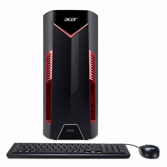  历史新低！Acer 宏碁 NITRO 50 DG.E0HAA.014 台式机（i7-8700, 8GB , 1TB + 16GB, RX580 4G）5折 646.81加元包邮！比Walmart清仓还便宜353.18加元！