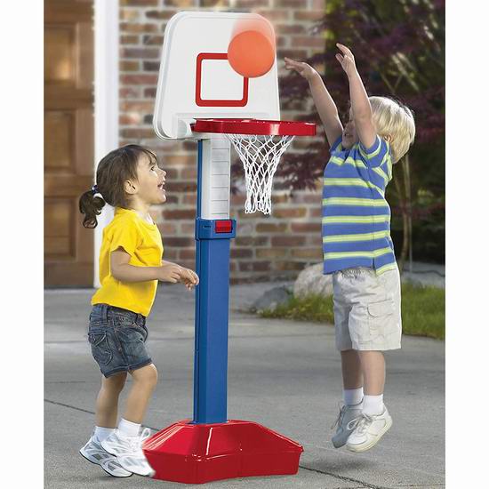  American Plastic Toys 儿童成长型篮球架套装 27.97加元！