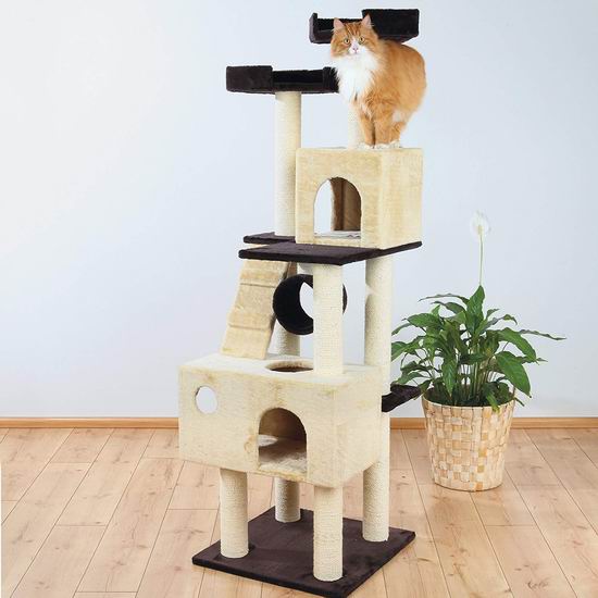  白菜价！历史新低！Trixie Pet Products Mariela 1.75米 超大猫树公寓/猫爬架2折 72.17加元包邮！