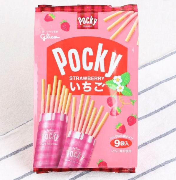  Glico Pocky 草莓味饼干棒144克 3.98加元，原价 5.49加元