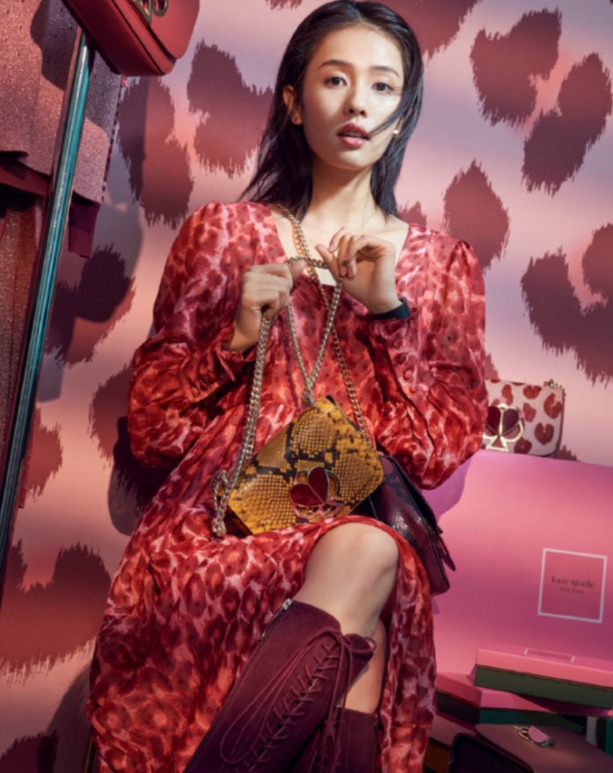  白鹿同款！Kate Spade Nicola蛇纹链条包 4折 191.2加元（478加元）+包邮！