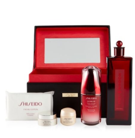  Shiseido 资生堂限量版 红腰子+红色蜜露精华化妆水+百优面霜 6件套 182.7加元（价值 280加元） 包邮！