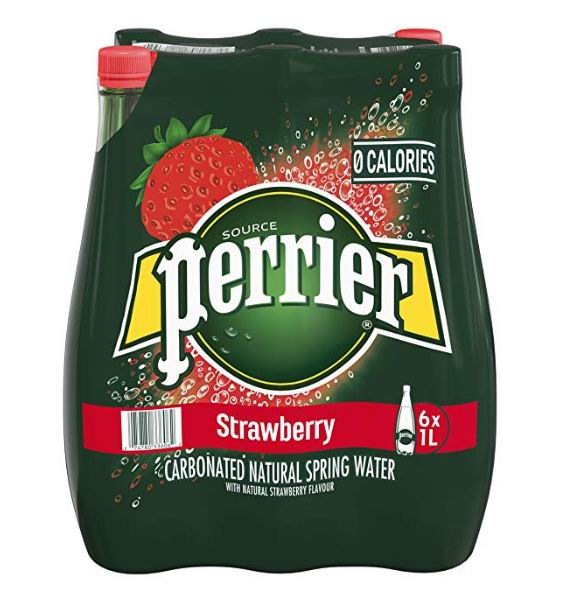  Perrier 天然含气矿泉水/巴黎水1升x6瓶 6.97加元，原价 9.56加元