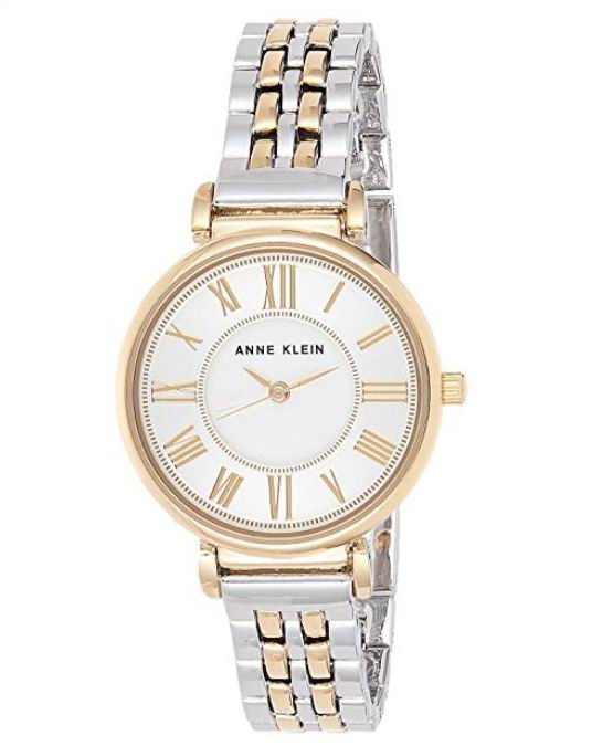  Anne Klein 双色手链腕表 58.96加元，原价 90加元，包邮