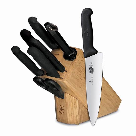  历史新低！Victorinox 瑞士军刀 经典款8件套厨房刀具组合5.3折 184.99加元包邮！