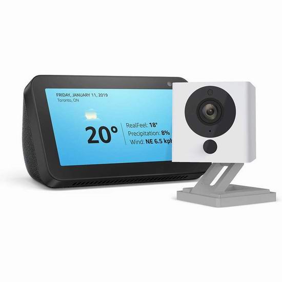  历史新低！新品 Echo Show 5 智能显示器 64.99加元包邮！送Wyze Cam v2智能监控！2色可选！