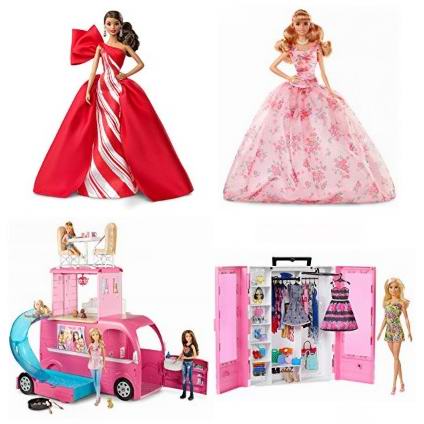  精选多款 Barbie 芭比娃娃及玩具套装5折起！