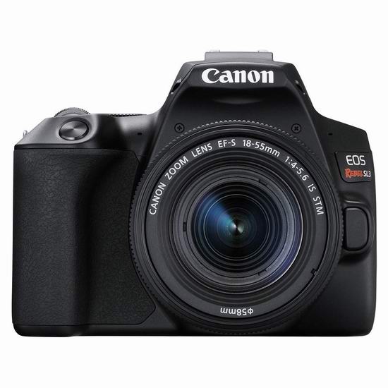  历史新低！佳能史上最轻单反 Canon Rebel SL3 单反相机 + 18-55mm镜头套装 499.99加元限量特卖并包邮！