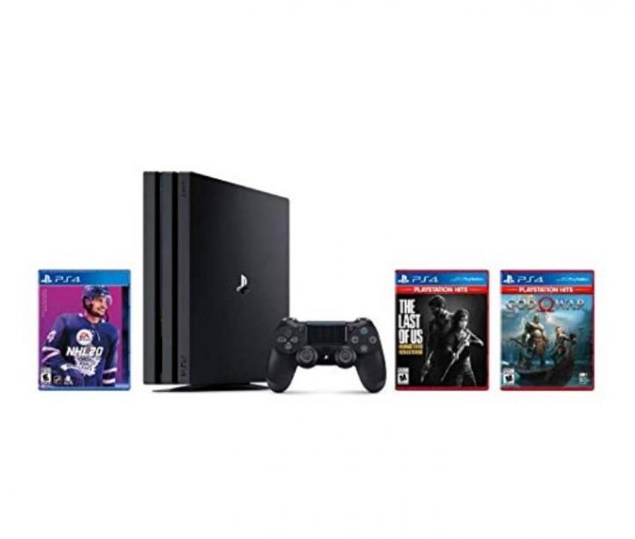  手慢无！PlayStation 4 1TB Pro 游戏机 + 《NHL 20》+《2 HITS》游戏套装 349.95加元，原价 539.99加元，包邮