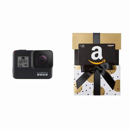  GoPro HERO7 Black 4K超高清 防水运动摄像机 399加元包邮！送价值25加元亚马逊礼品卡！