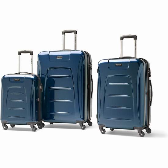  Samsonite 新秀丽 Winfield 3 21/26/30英寸 全PC轻质 时尚行李箱3件套 234.3加元包邮！