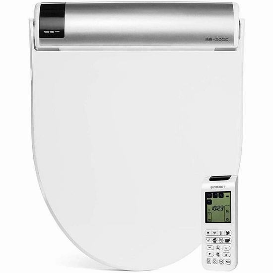  BioBidet Bliss BB2000 温水冲洗 暖风烘干 豪华智能马桶盖5.1折 598.49加元包邮！Homedepot同款1298加元！