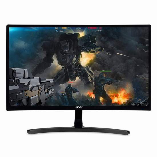  手慢无！历史新低！Acer 宏碁 ED242QR 23.6英寸 144Hz VA电竞曲面显示器3.9折 129加元包邮！