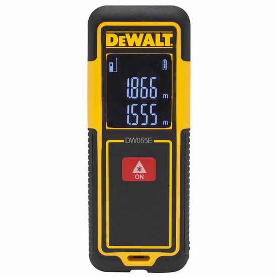  历史新低！DEWALT 得伟 DW055E 55英尺 专业激光测距仪3.3折 29.95加元！