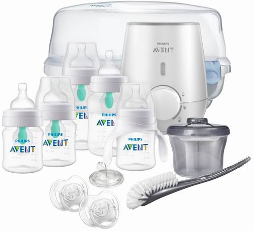  历史最低价！Philips Avent SCD397/02 防胀气奶瓶+微波蒸汽奶瓶消毒器套装 6.7折 86.97加元（原价 129.99加元），减少绞痛、打嗝和溢奶现象