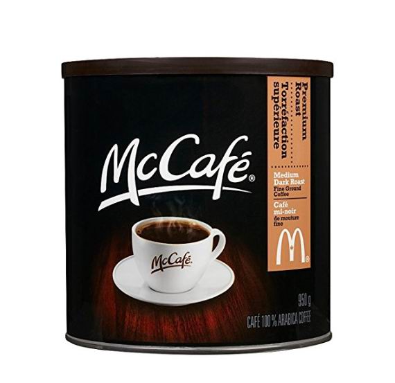  Mccafe 麦当劳优质烘培研磨咖啡 950克 15.98加元，原价 18.99加元