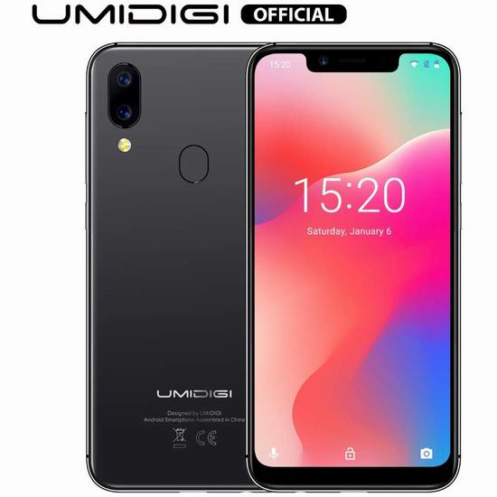  UMIDIGI 优米 A3 Pro 5.7英寸 双卡双待 解锁版智能手机（3GB+16GB） 101.99加元限量特卖并包邮！2色可选！