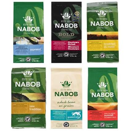  金盒头条：精选多款 Nabob 咖啡豆、咖啡粉5.5折起！