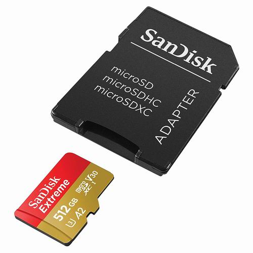  SanDisk 闪迪 Extreme microSDXC UHS-I 至尊高速 512GB大容量储存卡 6.2折 99.99加元（159.99加元）+包邮