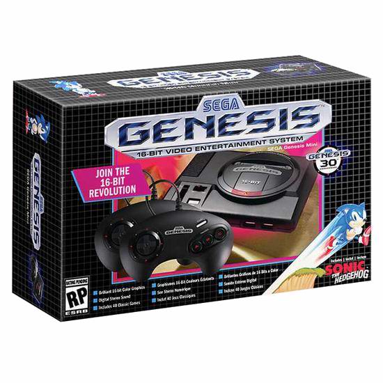 黑五价！历史新低！新品 SEGA Genesis Mini 复古游戏机6.5折 64.96加元包邮！