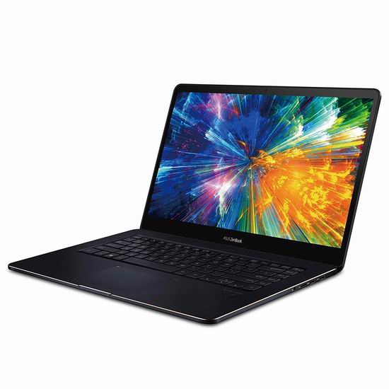  黑五价！历史新低！Asus 华硕 UX550GE-XB71T Zenbook Pro 15.6寸 UHD 4K超高清触摸屏笔记本电脑（Core i7-8750HK, 16GB, 512GB SSD, GeForce GTX 1050Ti）1599.2加元包邮！比Walmart黑五同款便宜400加元！