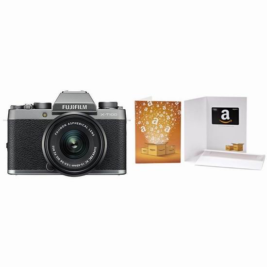  黑五价！历史新低！Fujifilm 富士 X-T100 复古微单相机 + XC15-45mm镜头 525加元包邮！送价值100加元亚马逊礼品卡！