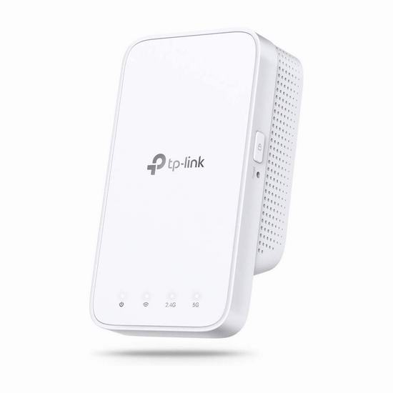  TP-Link AC1200 RE300 双频无线WiFi信号扩展器 8折 39.99加元！