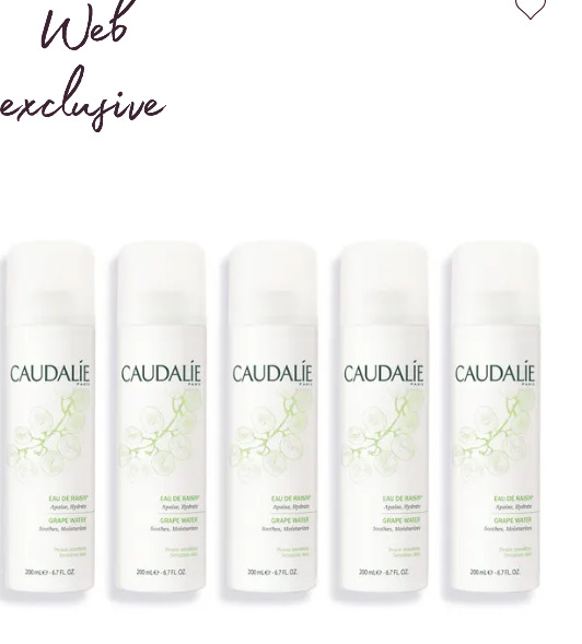  Caudalie 欧缇丽 Grape Water 大葡萄保湿喷雾 200毫升×5瓶 90加元，原价 120加元