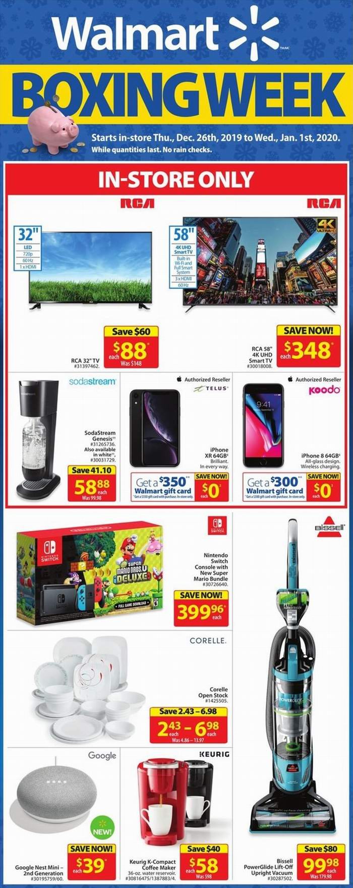 Walmart节礼周大促开抢！32寸电视88加元、Instant Pot电压力锅 59.88加元！