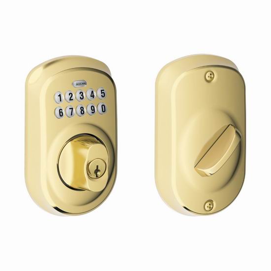  Schlage 西勒奇 BE365 CAM 家用密码门锁6.2折 112.8加元包邮！