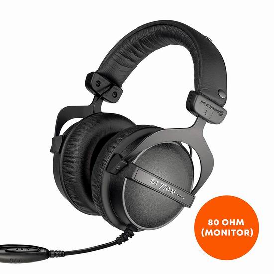  历史新低！Beyerdynamic 拜亚动力 DT 770 M 80 Ohm 头戴式耳机 179.99加元包邮！