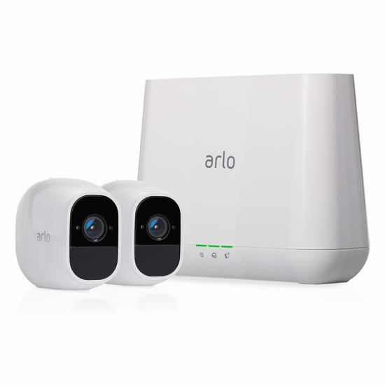  金盒头条：精选 Netgear 网件 Arlo 爱洛 Pro 2 高清智能安防系统、语音门铃等6.9折起！