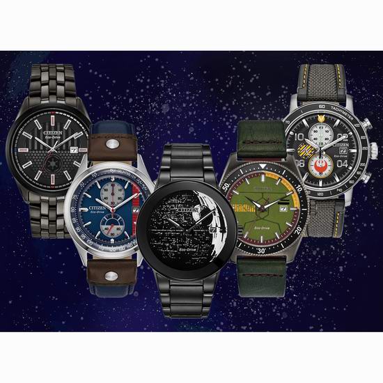  Citizen 西铁城 Star Wars 星球大战 限量版腕表/手表6折 269.93-344.91加元特卖并包邮！5款可选！
