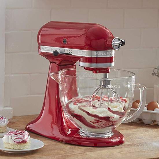  KitchenAid 厨宝 Artisan 名厨系列 KSM155GB 5夸脱多功能搅拌厨师机5.6折 349.99加元包邮！3色可选！