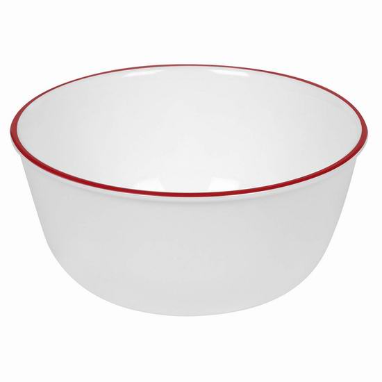  历史新低！Corelle 康宁 1060572 28盎司（828ml） 白色汤碗5折 3.49加元！