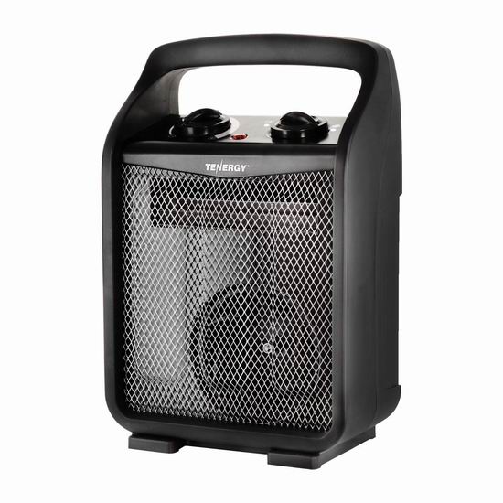  历史新低！Tenergy 1500W/750W 便携式陶瓷电热取暖器4.8折 24.99加元！