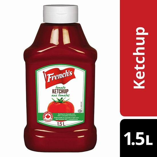  French's 法式番茄酱（1.5升）4.4折 3.41加元！